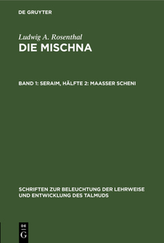 Hardcover Seraim, Hälfte 2: Maasser Scheni [German] Book