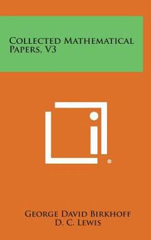 Hardcover Collected Mathematical Papers, V3 Book