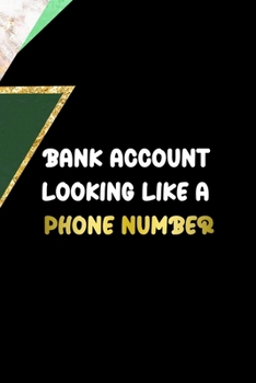 Bank Account Looking Like A Phone Number: All Purpose 6x9 Blank Lined Notebook Journal Way Better Than A Card Trendy Unique Gift Green Marmol Black Girl Boss