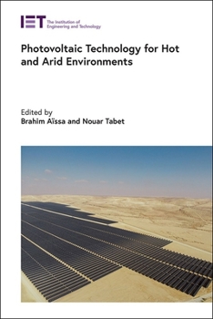 Hardcover Photovoltaic Technology for Hot and Arid Environments Book