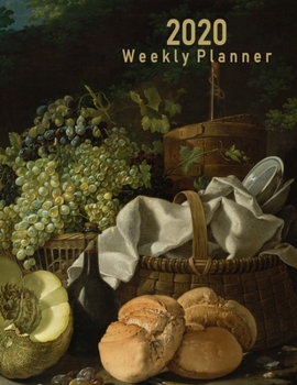 Paperback 2020 Weekly Planner: Classic Still Life Painting Book