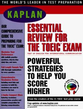 Paperback Kaplan Essential Review for the Toeic Exam 1997 W/Audio CD-ROM [With CDROM] Book