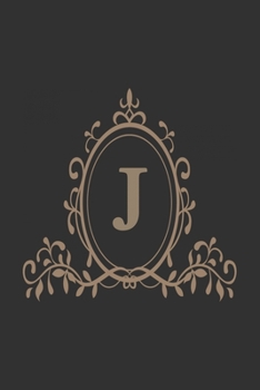 J: monogram initial Letter J - Personalized Initial Monogram Letter J  College Ruled Notebook - 6 x 9 inch Pocket Size: Cute Alphabet Vintage ...