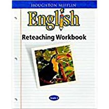 Paperback Houghton Mifflin English: Reteaching Workbook Grade 3 Book