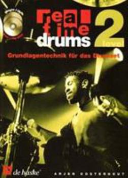 Paperback REAL TIME DRUMS 2 (D) BATTERIE +CD - GRUNDLAGENTECHNIK FUR DAS DRUMSET - VERSION ALLEMANDE Book