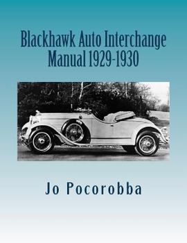 Paperback Blackhawk Auto Interchange Manual 1929-1930 Book