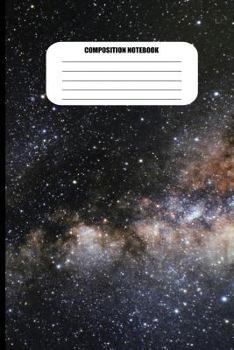 Paperback Composition Notebook: Stars in the Sky / Milky Way Galaxy (100 Pages, College Ruled) Book