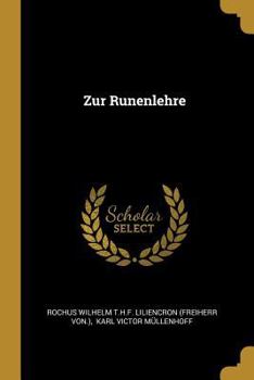 Paperback Zur Runenlehre [German] Book