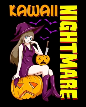 Paperback Kawaii Nightmare: Kawaii Nightmare Halloween Anime Celestial Princess Manga 2020-2021 Weekly Planner & Gratitude Journal (110 Pages, 8" Book