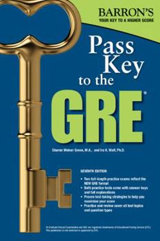 Paperback Pass Key to the GRE (Barron's Pass Key) Book