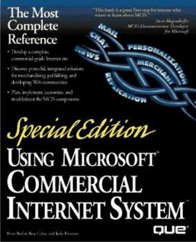 Paperback Using Microsoft Commercial Internet System Book