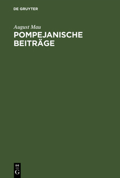 Hardcover Pompejanische Beiträge [German] Book