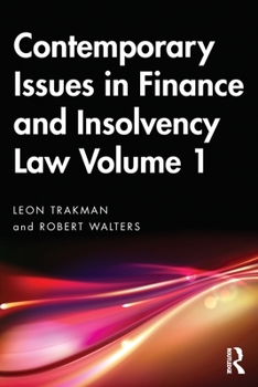 Paperback Contemporary Issues in Finance and Insolvency Law Volume 1 Book