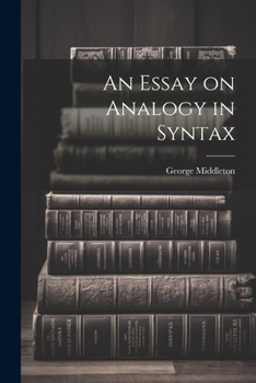 Paperback An Essay on Analogy in Syntax Book