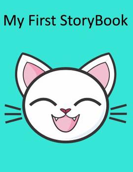 Paperback My First Story Book: Teal Cute Kitty Book
