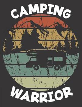 Mein Wohnmobil Reisetagebuch: Dein persönliches Tourenbuch für Wohnmobil und Campingreisen im handlichen A4+ Format I Motiv: Camping warrior retro rund (German Edition)