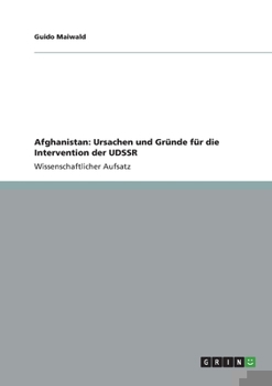 Paperback Afghanistan: Ursachen und Gründe für die Intervention der UDSSR [German] Book
