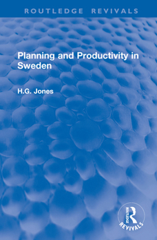 Hardcover Planning and Productivity in Sweden Book