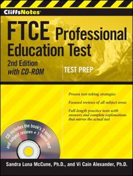 Paperback Cliffsnotes FTCE Professional Education Test Withcd-Rom, 2nd Edition [With CDROM] Book