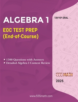 Paperback Algebra 1 Review and Workbook: 1155 ALGEBRA Questions with Answers Book