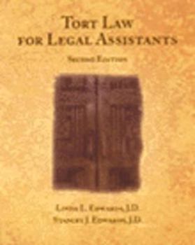 Hardcover Tort Law for Legal Assistants Book