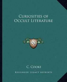 Paperback Curiosities of Occult Literature Book