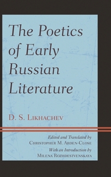 Hardcover Poetics of Early Russian Literature Book