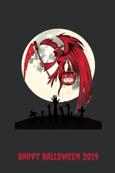 Happy Halloween 2019: Blank Lined Halloween Gift Notebook, 6 x 9, 120 White Color Pages, Matte Finish Cover