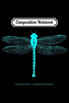 Composition Notebook: Blue Dragonfly Botanical Art Nature Lovers  Journal/Notebook Blank Lined Ruled 6x9 100 Pages