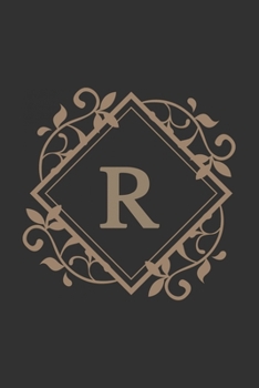 R: monogram initial Letter R - Personalized Initial Monogram Letter R  College Ruled Notebook - 6 x 9 inch Pocket Size: Cute Alphabet Vintage ...