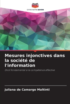 Paperback Mesures injonctives dans la société de l'information [French] Book