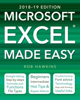 Paperback Microsoft Excel Made Easy (2018-19 Edition) Book