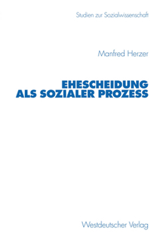 Paperback Ehescheidung ALS Sozialer Prozeß [German] Book