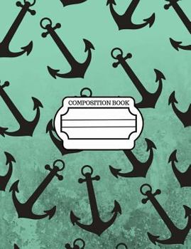 Nautical, Marine Anchor Pattern Design, Composition Notebook, 5x5 Quad Rule Graph Paper: 101 sheets / 202 pages,