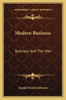 Paperback Modern Business: Business And The Man Book