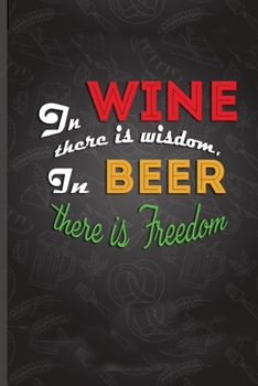 Paperback beer journal: motivational drinking quote Book