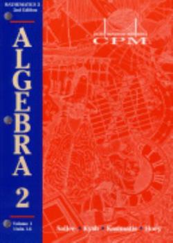 Paperback Math 3: Algebra 2, Units 1 - 6 Book