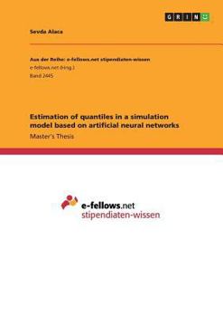 Paperback Estimation of quantiles in a simulation model based on artificial neural networks Book