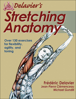 Paperback Delavier's Stretching Anatomy Book