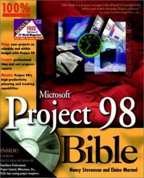 Paperback Microsoft? Project 98 Bible [With One] Book