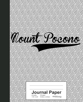 Paperback Journal Paper: MOUNT POCONO Notebook Book