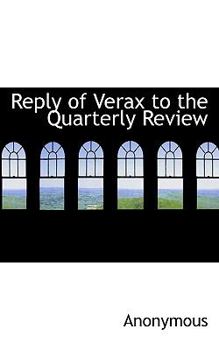 Paperback Reply of Verax to the Quarterly Review Book