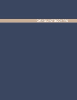 Paperback Cornell Notebook Pro: Large Note Taking System For School And University. College Ruled Pretty Light Notes. French Laundry Blue Comfortably Book