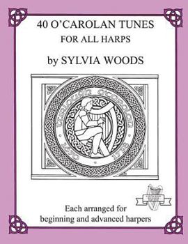 Spiral-bound 40 O'Carolan Tunes for All Harps Book