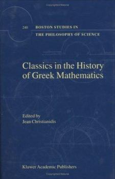 Hardcover Classics in the History of Greek Mathematics Book