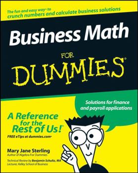 Paperback Business Math for Dummies Book