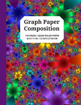 Paperback Graph Paper Composition: 5x5 Grid Paper Notebook with Uniquely Designed Book Cover, 116 Quad Ruled Pages for Student Projects, Games and More, Book