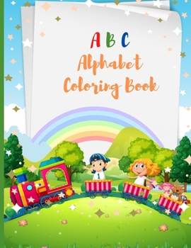 Paperback ABC Alphabet Coloring Book: For Kids, Fun with Letters, Simple Picture Book