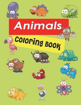 Paperback Animals Coloring Book: For Boys Ages 4-8, 8-12 Book