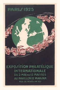 Paperback Vintage Journal Paris Stamp Expo Poster Book